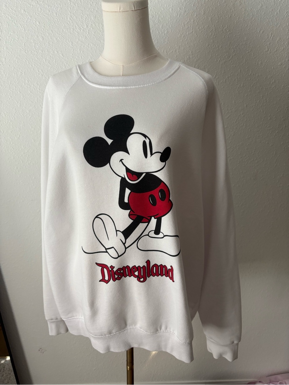 Disneyland white sweat shirt